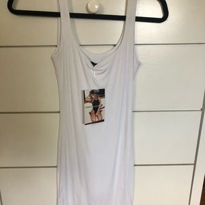 White body con dress